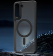 Чехол для Samsung Galaxy S21 FE, для MagSafe, ERBORD Matt Case, чёрный + стекло для экрана