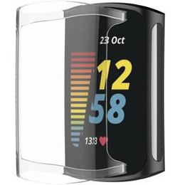 Чехол со встроенным стеклом для Fitbit Charge 5, прозрачный