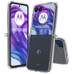Чехол до Motorola Razr 50 Ultra, Fusion Hybrid, прозрачный