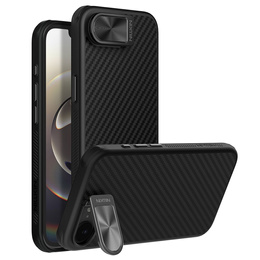 Чехол для iPhone 16e, бронированный Nillkin, Carboprof Case, для Magsafe, чёрный