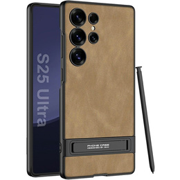 Чехол до Samsung Galaxy S25 Ultra, GKK Leather, чёрный