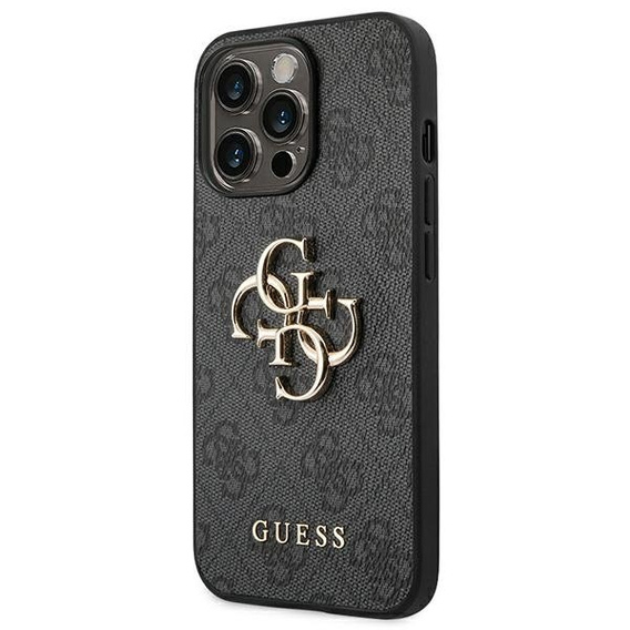 Чехол GUESS до iPhone 14 Pro, 4G Big Metal Logo, серый