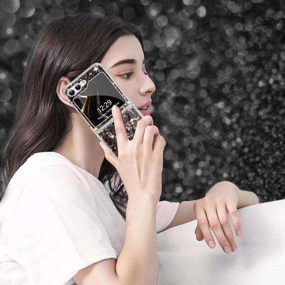 Чохол для Samsung Galaxy Z Flip 5 5G, блиск, чорний