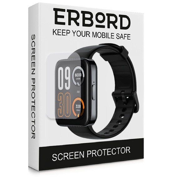 3x ERBORD Гідрогелева фольга для Realme Watch 3 Pro
