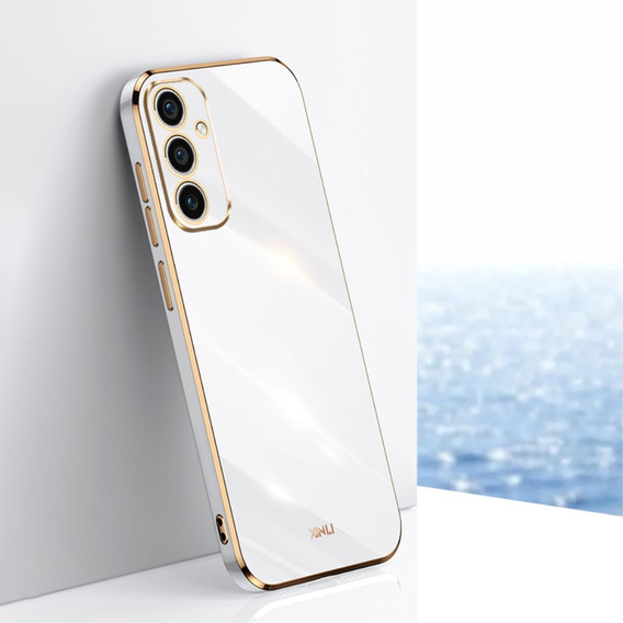 Чехол для Samsung Galaxy A35 5G, Glamour CamShield, белый
