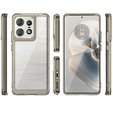 Чoхол до Motorola Edge 50 Pro, Fusion Hybrid, прозорий / сірий