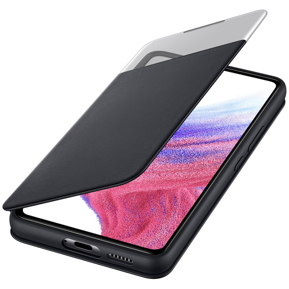 Оригинальный чехол Samsung для Galaxy A53 5G, S View Wallet Cover, чёрный