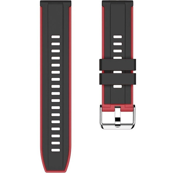 Силіконовий ремінець до Huawei Watch GT 2 Pro - Black / Red