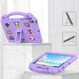 Детский чехол для Lenovo M10 X306 2 Gen / M10 Plus TB-X606 10.3 / Samsung Tab A 10.1 T510/515 / K10 X6C6, Cute Patterns, с подставкой, фиолетовый