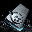 Чoхол до Nothing Phone 3A Pro, Fusion Hybrid, прозорий / чорний