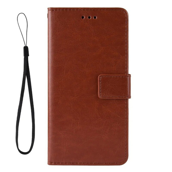 Откидной чехол для Oppo A60, Crazy Horse Wallet, коричневый