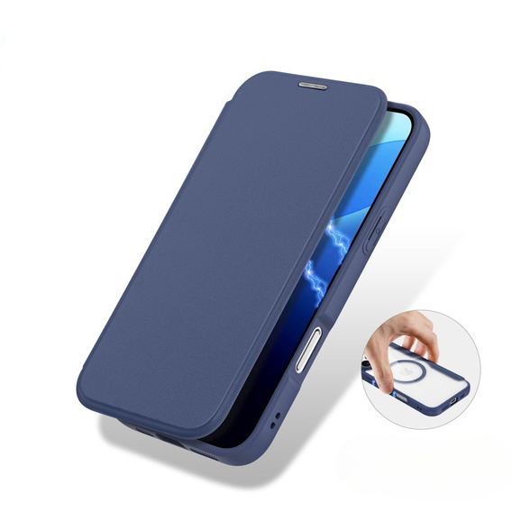 Чехол Dux Ducis до iPhone 16 Pro Max, Skin X Pro, MagSafe, темно-синий