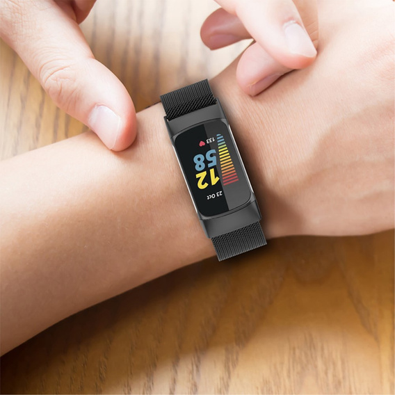 Браслет  MilaneseBand для Fitbit Charge 5 - Black