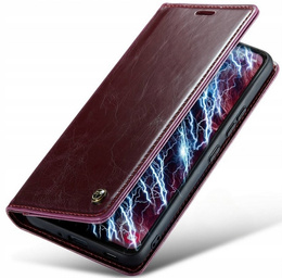 Флип-кейс CASEME для Samsung Galaxy A53 5G, Waxy Textured, бордовый