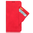 Футляр з клапаном для Oppo Reno 12FS / 12F, Card Slot, червоний