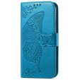 Откидной чехол для Samsung Galaxy S25 FE, Butterfly, синий