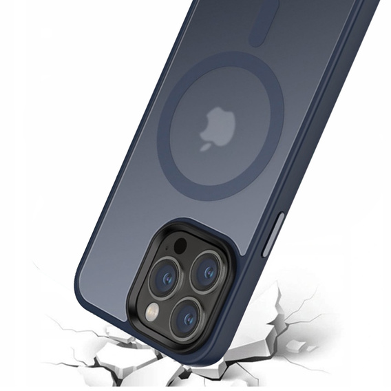 Чехол до iPhone 14 Pro, Simple MagSafe, темно-синий