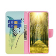 Откидной чехол для Motorola Moto G53 5G / G23 / G13, Wallet, feather, синий