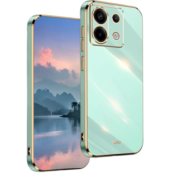 Чехол для Xiaomi Redmi Note 13 Pro 5G, Glamour CamShield, зелёный