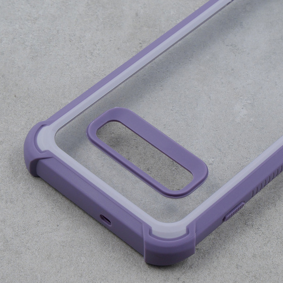 Чoхол до Samsung Galaxy S10 Plus, Dexnor Full Body Rugged, прозорий / фіолетовий