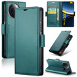 Чехол для Xiaomi Poco F7 Ultra, ERBORD Glossy Litchi, кошелек с клапаном, зелёный
