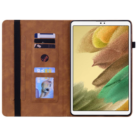 Чохол для Samsung Galaxy Tab A7 Lite, Wallet Pen Slot, коричневий