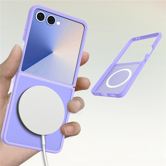 Чохол з MagSafe - гібридний матовий чохол для Samsung Galaxy Z Flip7