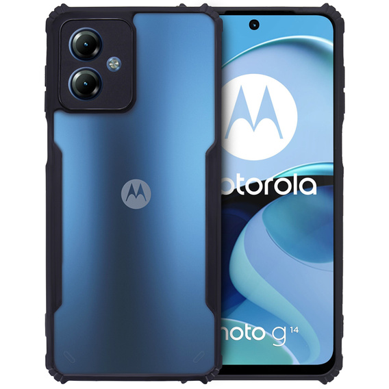 Чoхол до Motorola Moto G14, AntiDrop Hybrid, чорний