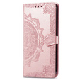 Чохол-книжка для Xiaomi 14T Pro, Mandala, рожевий rose gold