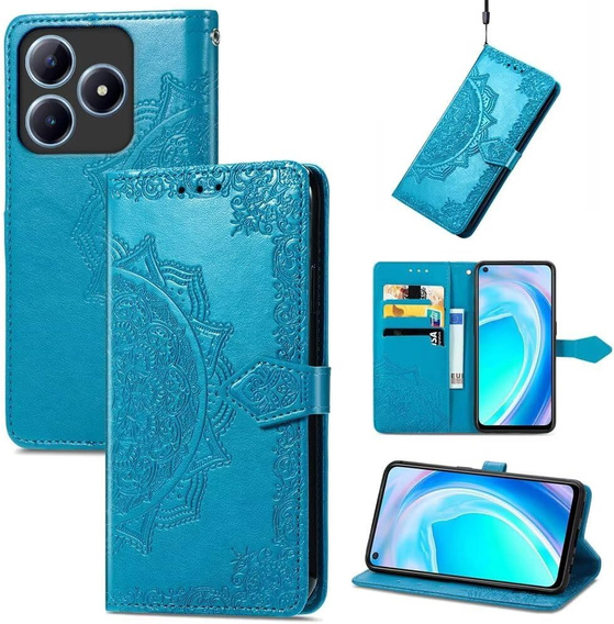 Чохол-книжка для Realme C61, Mandala, м'яти