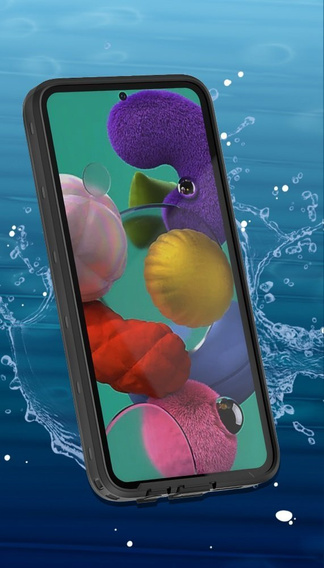 Водонепроникний чохол IP68 для Samsung Galaxy A51 4G, Redpepper, чорний