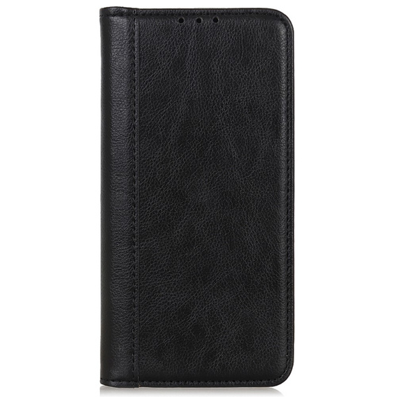 Чехол до Sony Xperia 5 V, Wallet Litchi Leather, чёрный