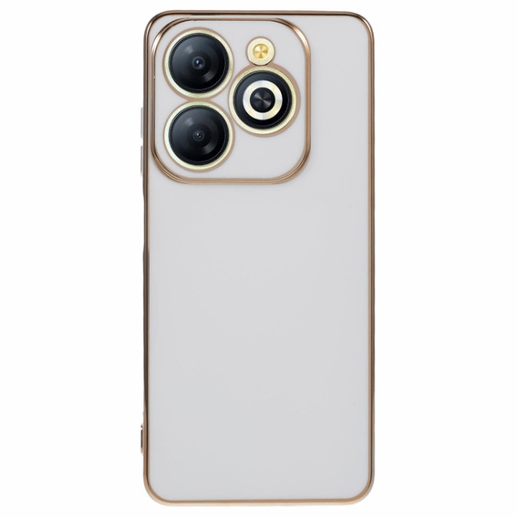 Чохол для Infinix Hot 40i, Glamour CamShield, білий