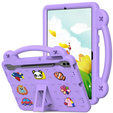 Детский чехол для Samsung Galaxy Tab S9 FE+ Plus, Cute Patterns, с подставкой, фиолетовый