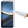 3D загартоване скло для Xiaomi Poco F7 Pro, чорна рамка