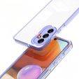 Чoхол до Samsung Galaxy A14 5G, Fusion Hybrid, прозорий / фіолетовий