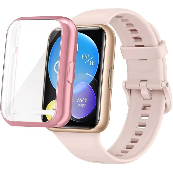 Чехол 2в1 с защитой экрана для часов Huawei Watch Fit 2, Pink