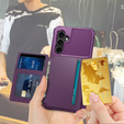 Чехол для Samsung Galaxy S23 FE, Card Holder Kickstand, фиолетовый