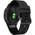 Кожаный ремешок для часов zegarka Garmin Fenix 7X / 6X Pro / 6X - Black