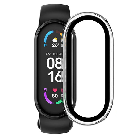 Чехол с крышкой для Xiaomi Mi Band 7/7 NFC - Clear