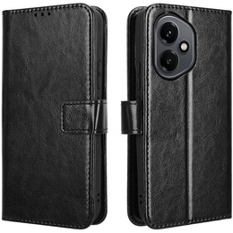 Откидной чехол для Honor 400 5G, Crazy Horse Wallet, чёрный