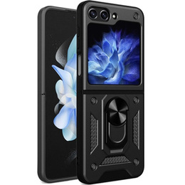 Бронированный Чехол до Samsung Galaxy Z Flip5 5G, Nox Case Ring, чёрный