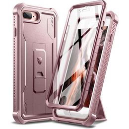Бронированный чехол для iPhone 7 Plus / 8 Plus, Dexnor Full Body, розовый rose gold