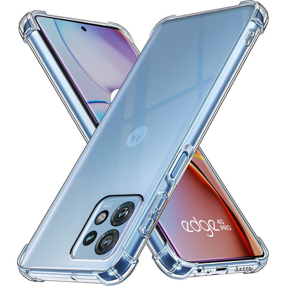 Чехол до Motorola Edge 40 Pro, Dropproof, прозрачный