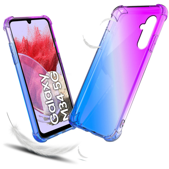Чохол для Samsung Galaxy M34 5G, Gradient Dropproof, Фіолетовий / синій