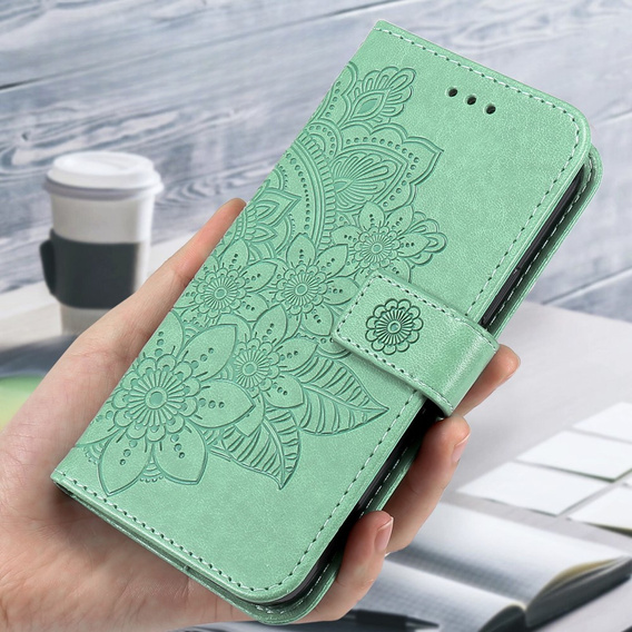 Чохол-книжка для Samsung Galaxy A54 5G, Mandala Flower, зелений
