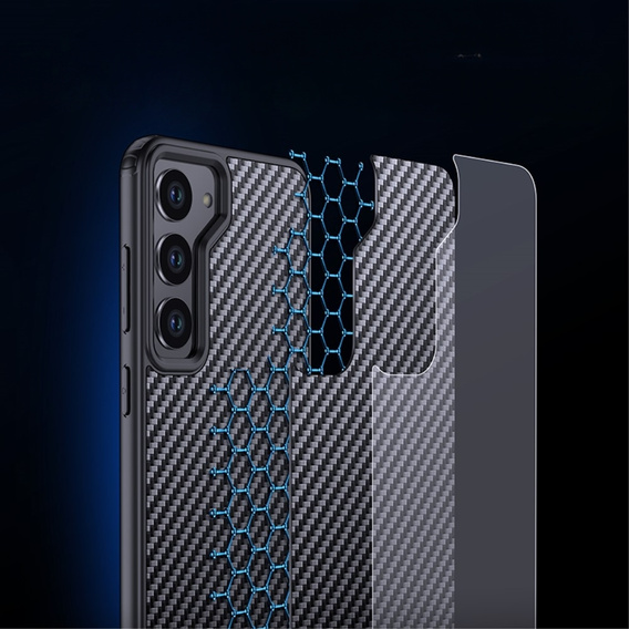 Чохол для Samsung Galaxy S23+ Plus, Carbon Kevlar