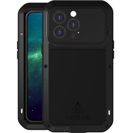 Чoхол Love Mei до iPhone 13 Pro Max, armored with glass, чорний