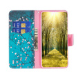 Откидной чехол для Xiaomi Redmi 12 4G, Wallet, Sakura, синий