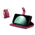 Откидной чехол для Samsung Galaxy S24 FE, Wallet Zipper Pocket, красный